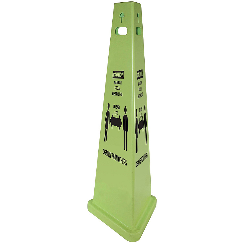 Impact TriVu Social Distancing 3 Sided Safety Cone (IMP9140SDKIT)