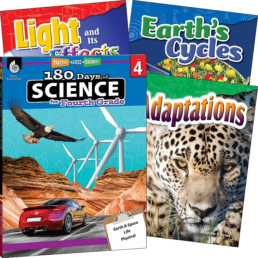 Shell Education Learn At Home Science 4-book Set Printed Book (118405)