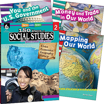 Shell Education Learn At Home Social Studies Books Printed Book (118396)