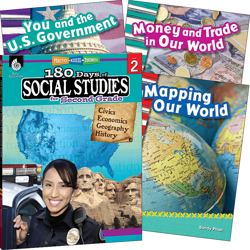 Shell Education Learn At Home Social Studies Books Printed Book (118396)