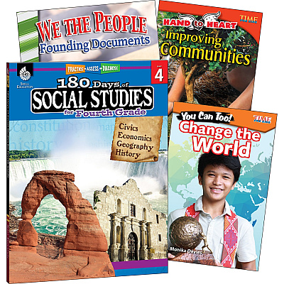 Shell Education Learn At Home Social Studies Books Printed Book (118398)