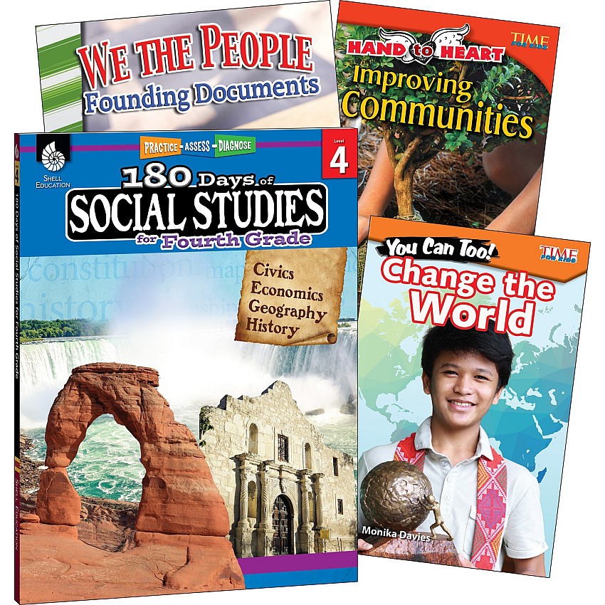 Shell Education Learn At Home Social Studies Books Printed Book (118398)