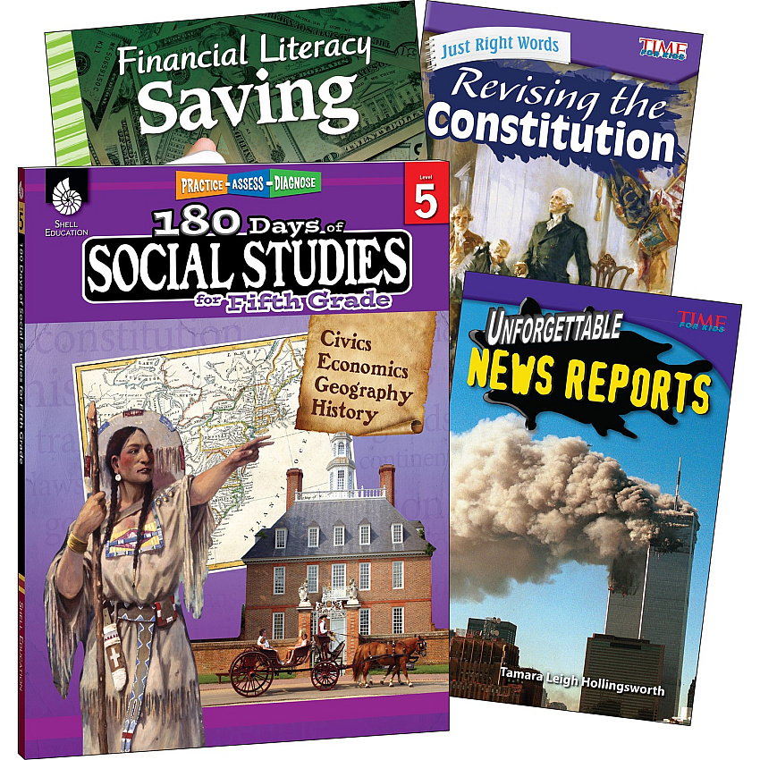 Shell Education Learn At Home Social Studies Books Printed Book (118399)