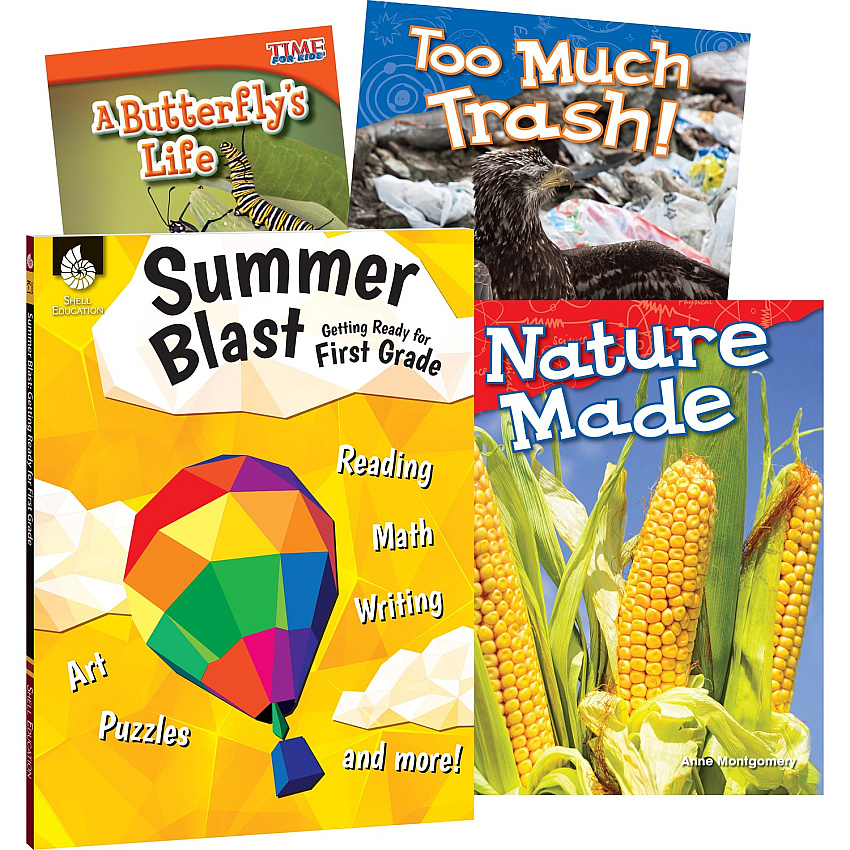 Shell Education Learn-At-Home Summer Science Set Printed Book by Jodene Smith (51677)