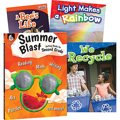 Shell Education Learn-At-Home Summer Science Set Printed Book by Jodene Smith (51678)