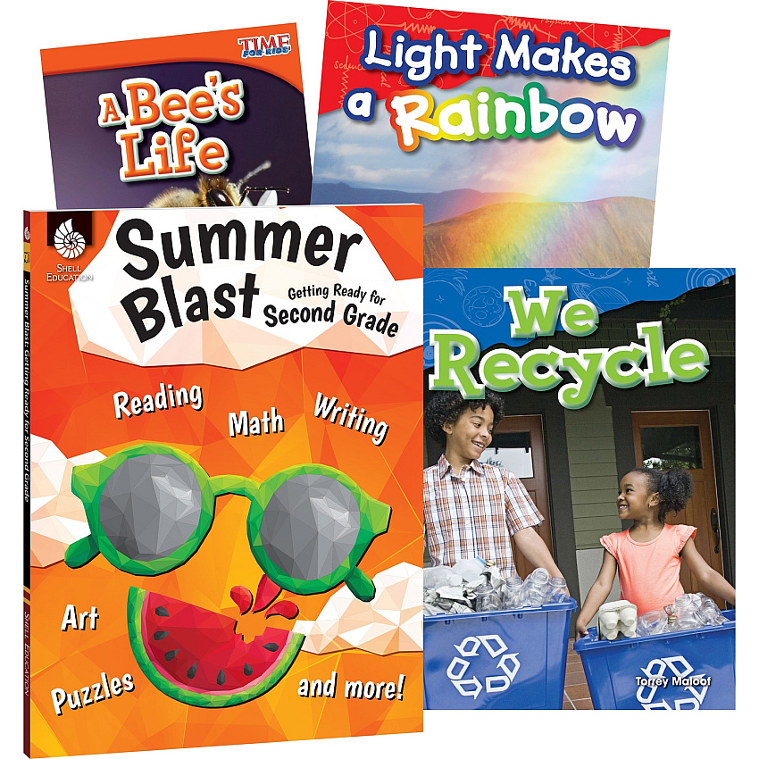 Shell Education Learn-At-Home Summer Science Set Printed Book by Jodene Smith (51678)
