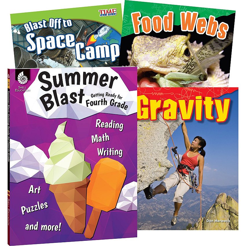 Shell Education Learn-At-Home Summer Science Set Printed Book (51680)