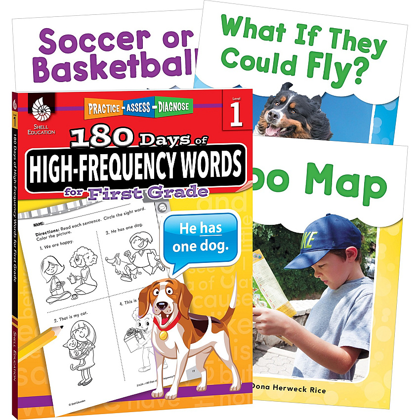 Shell Education Learn At Home Grade 1 Frequency Words Printed Book (109746)