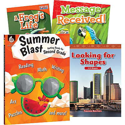 Shell Education Learn-At-Home Grade 2 Summer STEM Set Printed Book by Jodene Smith, Suzanne I. Barchers (51672)