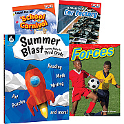 Shell Education Learn-At-Home Grade 3 Summer STEM Set Printed Book by Wendy Conklin, Debra J. Housel (51673)