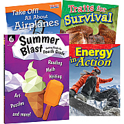 Shell Education Learn-At-Home Grade 4 Summer STEM Set Printed Book by Jennifer Prior, Wendy Conklin, Suzanne I. Barchers (51674)