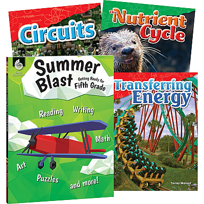 Shell Education Learn-At-Home Grade 5 Summer STEM Set Printed Book by Wendy Conklin (51675)