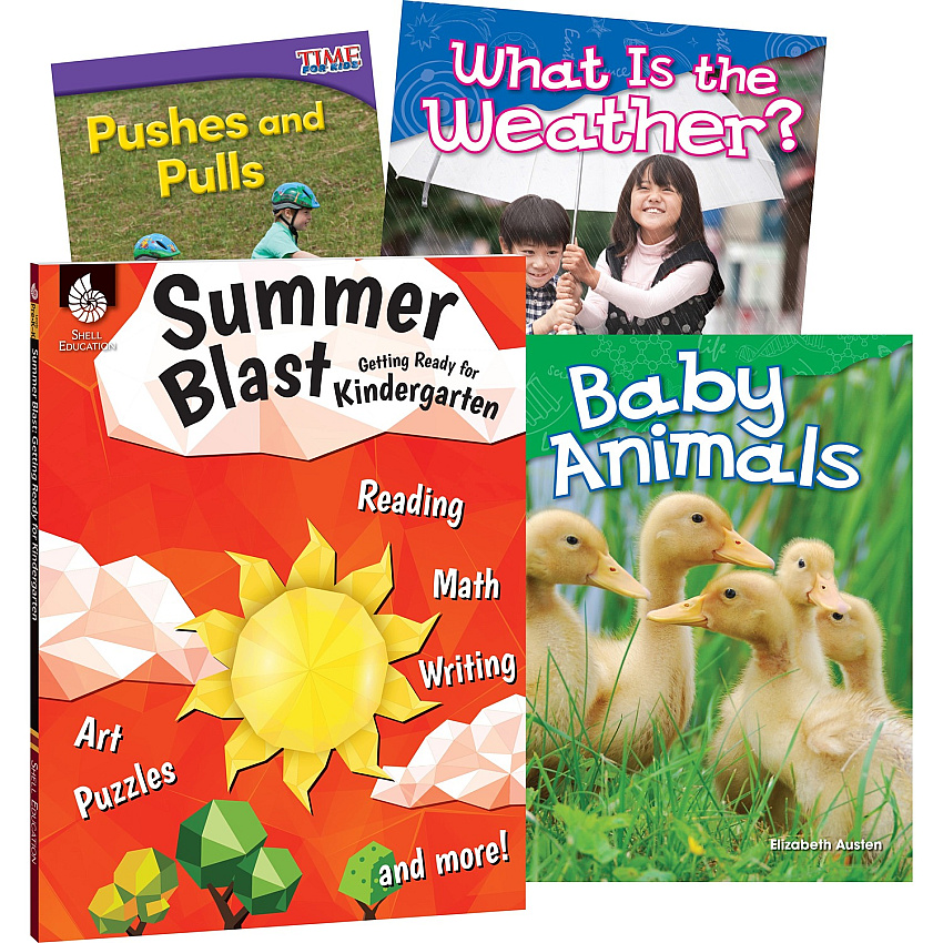 Shell Education Learn-At-Home Grade K Summer STEM Set Printed Book by Jodene Smith (51670)