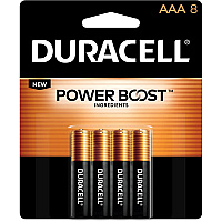 Duracell Coppertop Alkaline AAA Battery 8-Packs (DURMN2400B8ZBX)