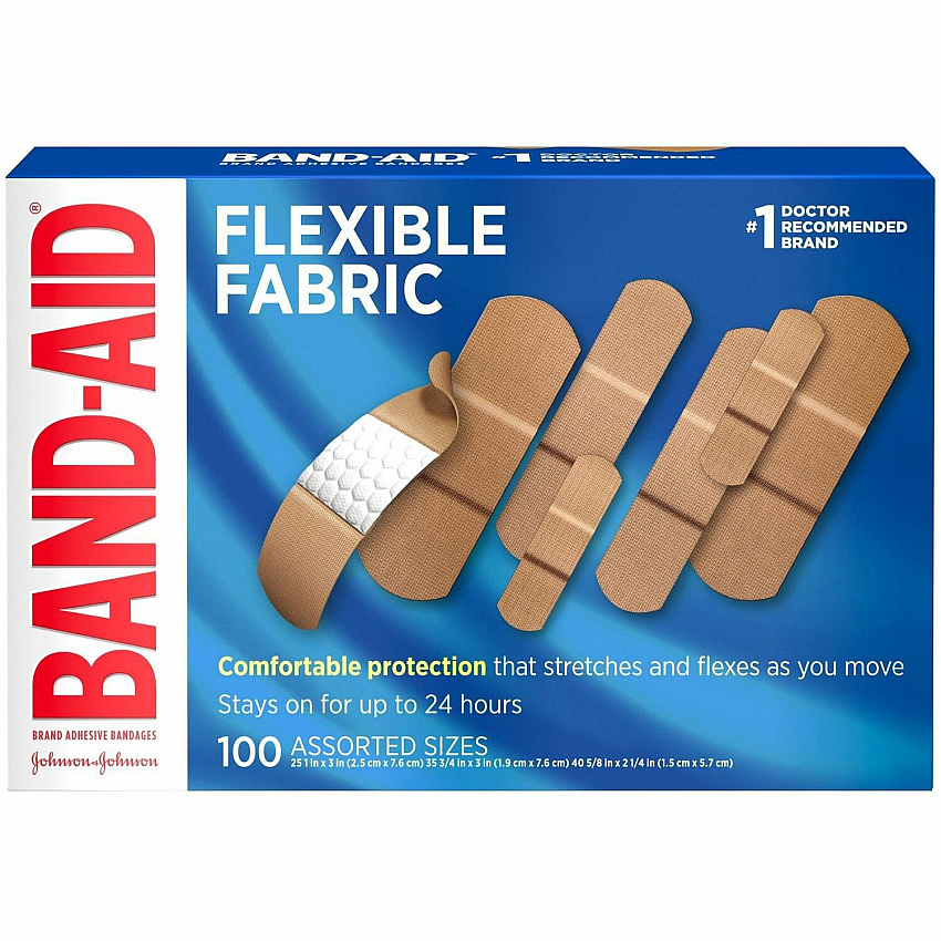 BAND-AID Flexible Fabric Adhesive Bandages (JOJ115078)