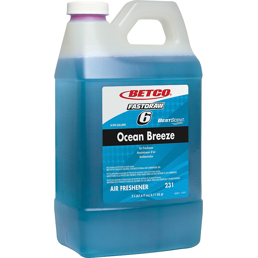 Betco BestScent Ocean Breeze Deodorizer - FASTDRAW 6 (BET2314700)