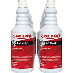 Betco Bol Maid Toilet Cleaner, Mint Scent, 1 Quart, Pack Of 12 (BET0721200)