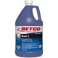 Betco Symplicity Duet L Detergent With Bleach Alternative, Fresh Scent, 128 Oz, Blue (BET4750400)