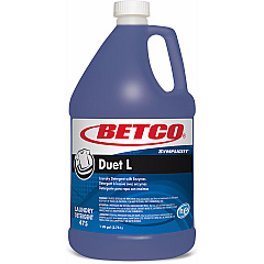 Betco Symplicity Duet L Detergent With Bleach Alternative, Fresh Scent, 128 Oz, Blue (BET4750400)