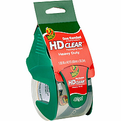 Duck HD Clear Heavy-Duty Packaging Tape, With Dispenser, 1.88" x 40 Yd., Clear (DUC286125)