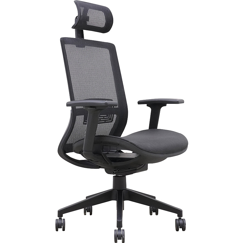 Lorell Mesh High-Back Task Chair With Headrest (LLR03208)