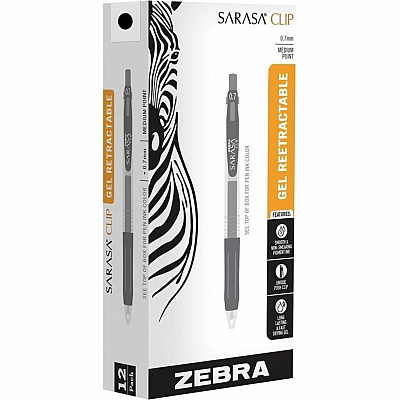 Zebra SARASA Clip Retractable Gel Pen (ZEB48710)