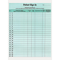 Tabbies Patient Sign-In Label Forms (TAB14532)