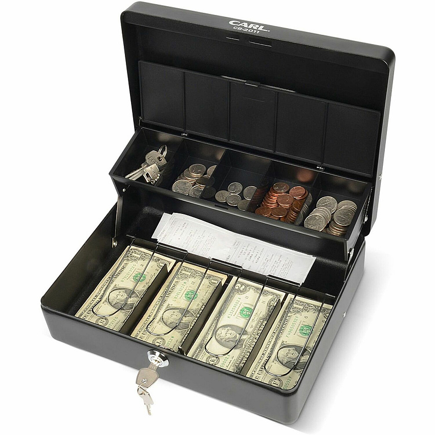 CARL Bill Slots Steel Security Cash Box (CUI82011)