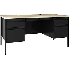 Lorell Fortress Series Double-Pedestal Teachers Desk (LLR03155)