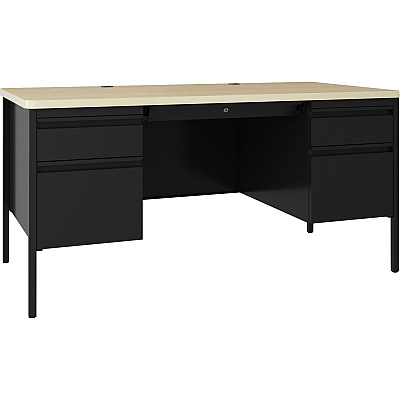 Lorell Fortress Series Double-Pedestal Teachers Desk (LLR03155)