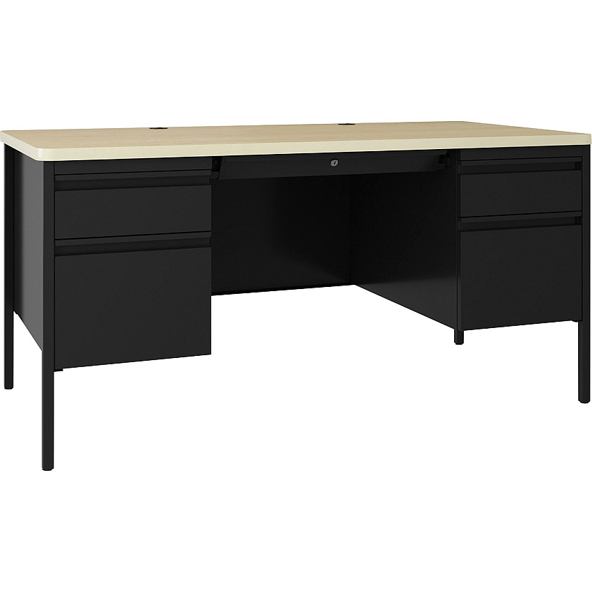 Lorell Fortress Series Double-Pedestal Teachers Desk (LLR03155)
