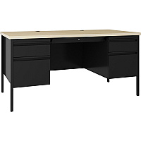 Lorell Fortress Series Double-Pedestal Desk (LLR60930)