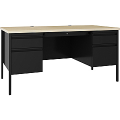 Lorell Fortress Series Double-Pedestal Desk (LLR60930)