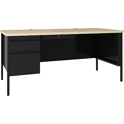 Lorell Fortress Series Left-pedestal Desk (03129)