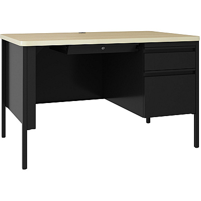 Lorell Fortress Series 48" Right-Pedestal Teachers Desk (LLR03156)