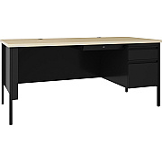 Lorell Fortress Series 66" Right-Pedestal Desk (LLR66906)