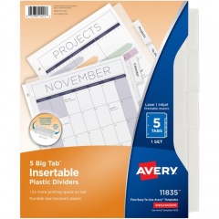 Avery Big Tab Insertable Plastic Dividers (11835)