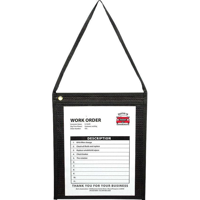 C-Line Fabric Hanging Strap Shop Ticket Holders (CLI74112)