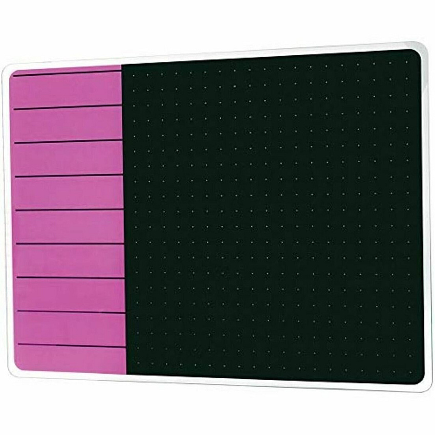 Floortex Floortex Glacier Violet & Black Plan & Grid Glass Dry Erase Board - 17" x 23" (FLRFCVGM1723VP)