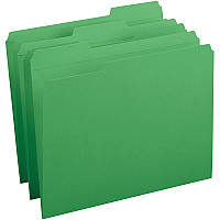 Business Source Reinforced Tab Colored File Folders (BSN03174)