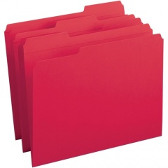 Business Source Reinforced Tab Colored File Folders (03171)
