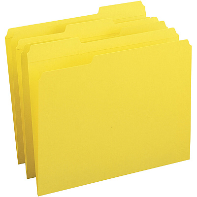 Business Source Reinforced Tab Colored File Folders (BSN03173)