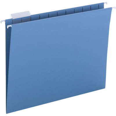 Business Source 1/5 Tab Cut Letter Recycled Hanging Folder (03176)