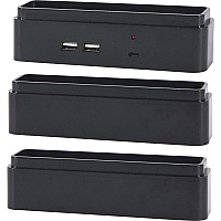 DAC Stax Monitor Riser Block Kit with 2 USB Charging Ports (DTA02270)