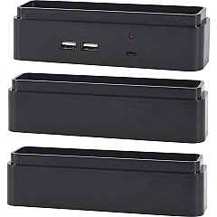 DAC Stax Monitor Riser Block Kit with 2 USB Charging Ports (DTA02270)