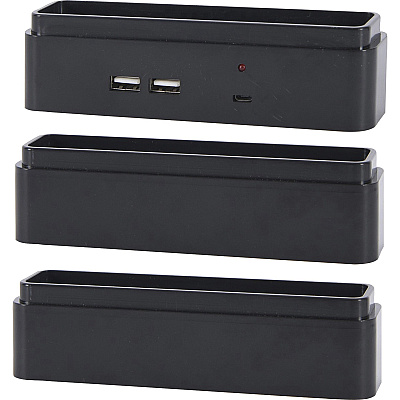 DAC Stax Monitor Riser Block Kit with 2 USB Charging Ports (DTA02270)