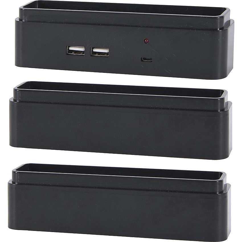 DAC Stax Monitor Riser Block Kit with 2 USB Charging Ports (DTA02270)
