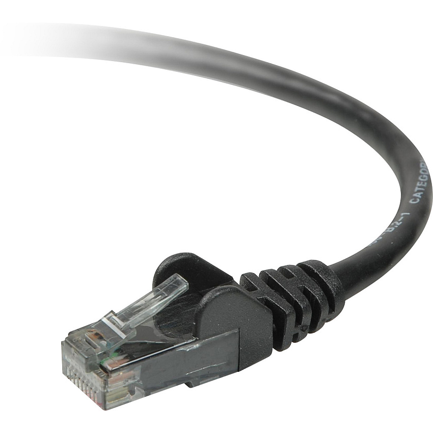 Belkin 4ft Cat6 Snagless Patch Cable Black (A3L98004BLKS)
