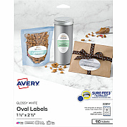 Avery Sure Feed Printable Glossy White Labels (22814)