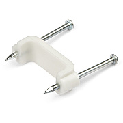 StarTech 100 Pack Of Double Nail Mounted Cable Clip - Large (CBMDNMCC2)